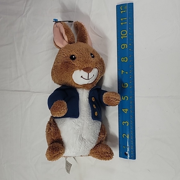Kohl’s Cares Peter Rabbit Brown and White Plush Bunny 11” Blue Jacket - Picture 8 of 8